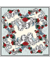 Load image into Gallery viewer, The Dream Garden Mulberry Scarf