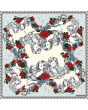 Load image into Gallery viewer, The Dream Garden Mulberry Scarf
