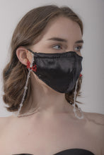 Load image into Gallery viewer, Classic Black Mulberry Silk Mask
