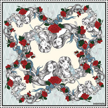 Load image into Gallery viewer, The Dream Garden Mulberry Scarf
